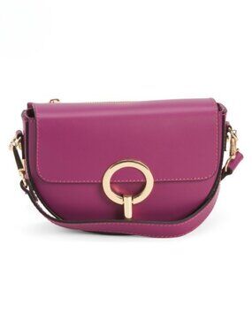 CHEVAL Made In Italy Leather Round Crossbody